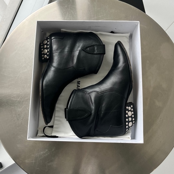 Isabel Marant Dawyna Ankle Boots, 100% Leather, Size 40 - Picture 11 of 12